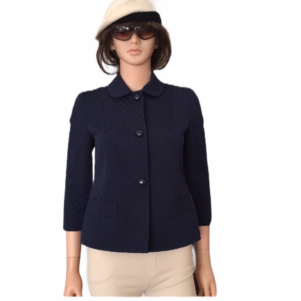 Talbots blue pattern blazer - Picture 9 of 9